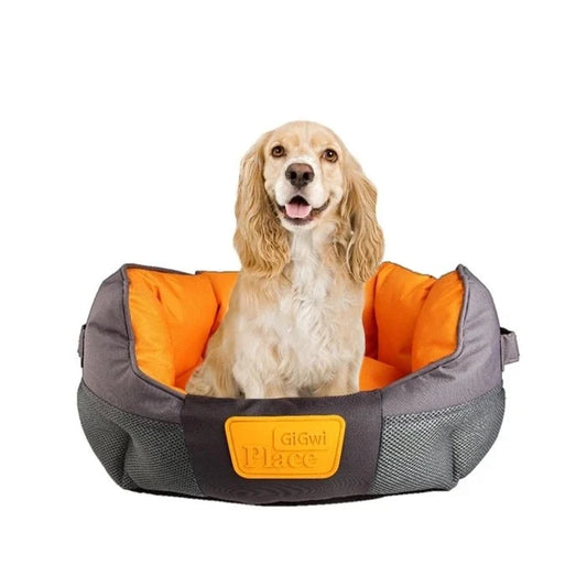 CAMA L NARANJA/GRIS REDONDA - Pethome