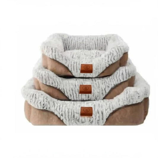 Cama para perro acolchada Café