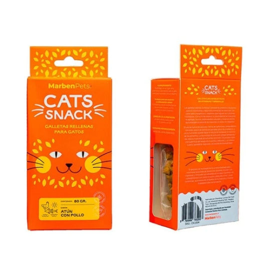 Cats Snack Galletas Rellenas con Atún y Pollo 80GR - imagen 1