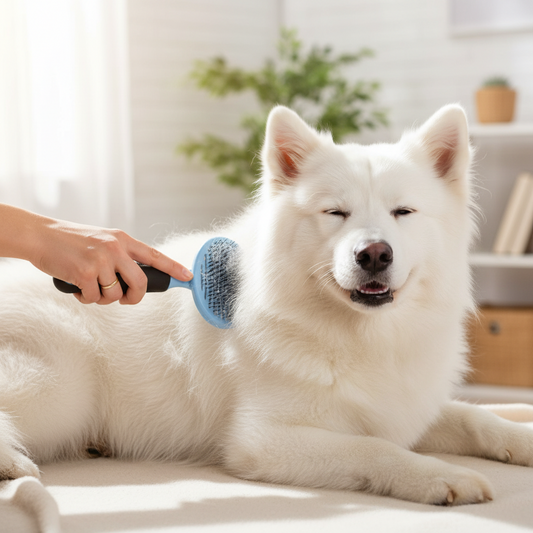 Cepillo para Mascotas con Palanca saca Pelo