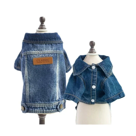 Chaqueta Mezclilla para perros y gatos