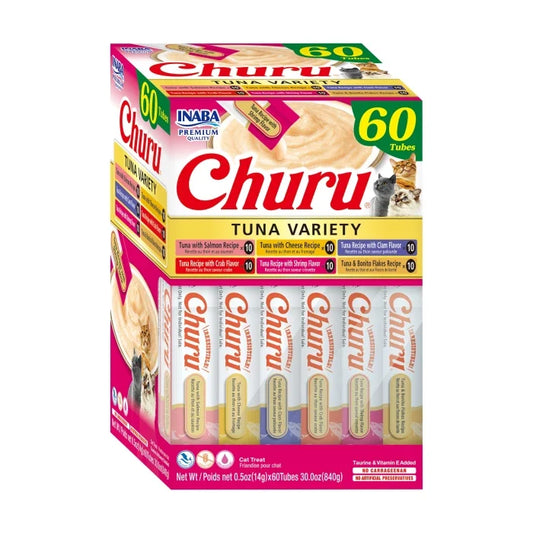 Churu cat Atún variedades Pack 60 tubos 14gr - imagen 1
