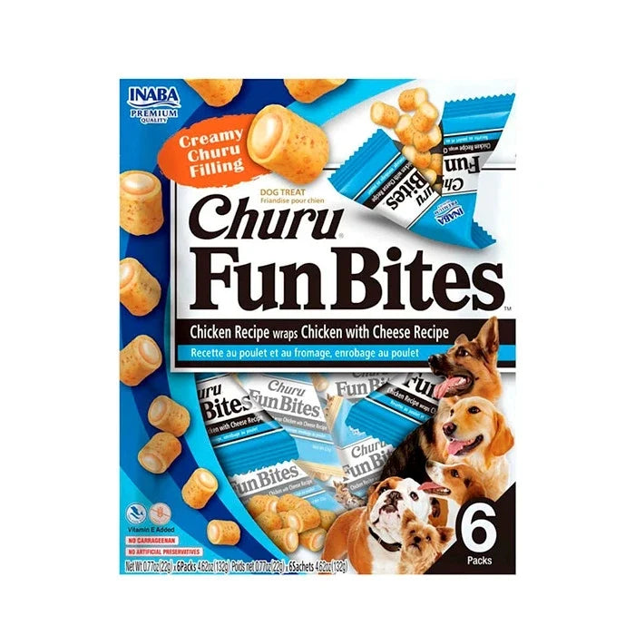 Churu Fun Bites Queso y Pollo para Perro - imagen 1