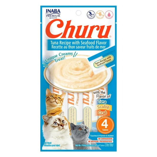 Churu gato atún con mariscos - 4 tubos 14gr - imagen 1