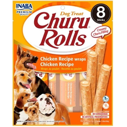Churu Rolls Dog Chicken - 8 unidades - imagen 1
