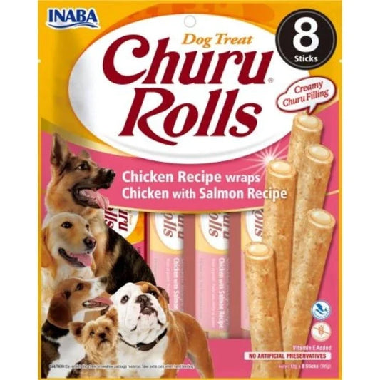 Churu Rolls Dog Salmon - 8 unidades - imagen 1