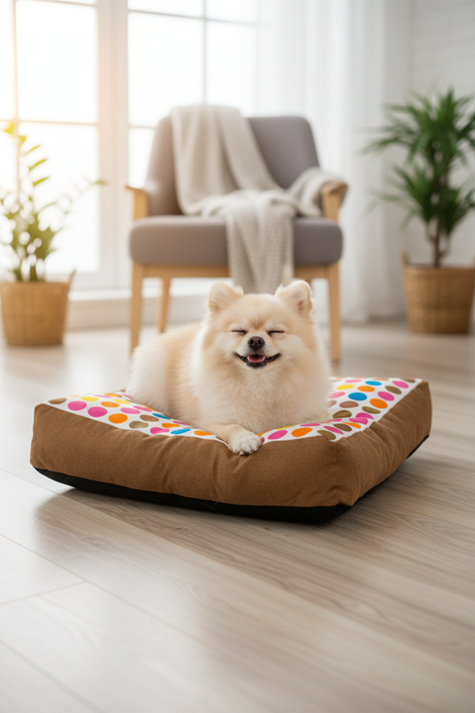 Colchoneta Puntos con Perro