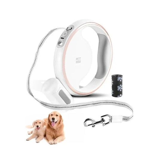 Correa retractil con luz LED para mascotas - imagen 1
