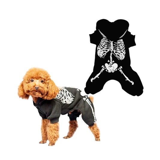 Disfraz de Esqueleto para perros y gatos