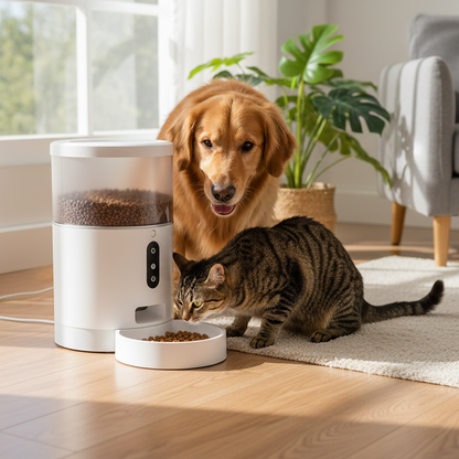 Alimentador inteligente para mascotas