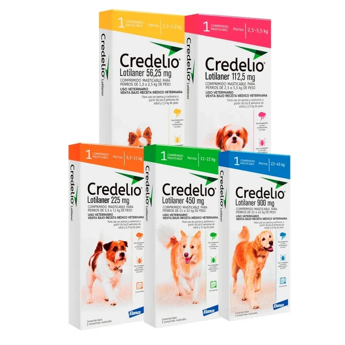 CREDELIO TAB 225 MG X 1BLCD CH (>5,5-11 kg)