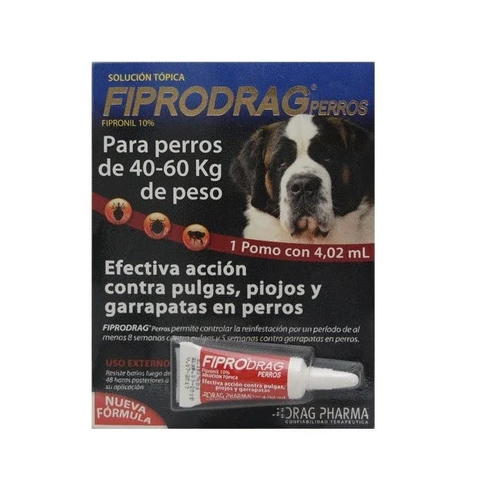 Fiprodrag Pipeta Antiparasitaria perros 40 a 60 kg