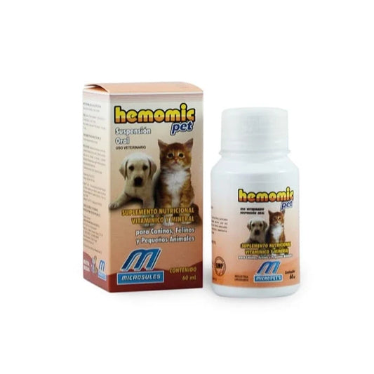 Hemomic Pet Suplemento Nutricional Para Perros, Gatos y Mascotas Pequeñas - imagen 1