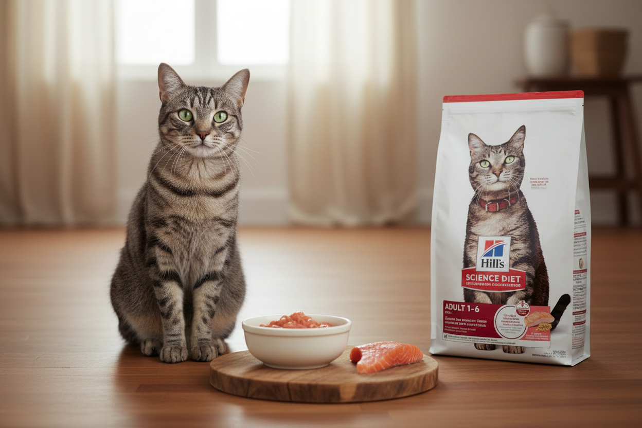 Hill's Science Diet Salmon - Gato común con salmón pequeño