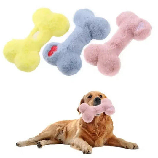 HUESO DE PELUCHE ROSADO