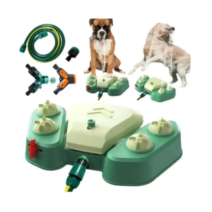 JUEGO DE AGUA PARA MASCOTAS CON PEDAL (VERDE) - imagen 1