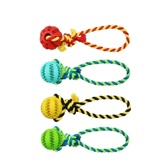 Juguete Warrior Bola Con Dientes Y Cuerda