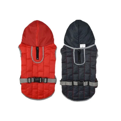 Parka Reversible para perros Roja