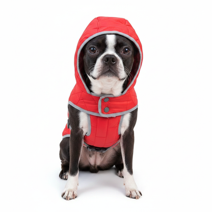 Parka Rojo-Negro Talla M