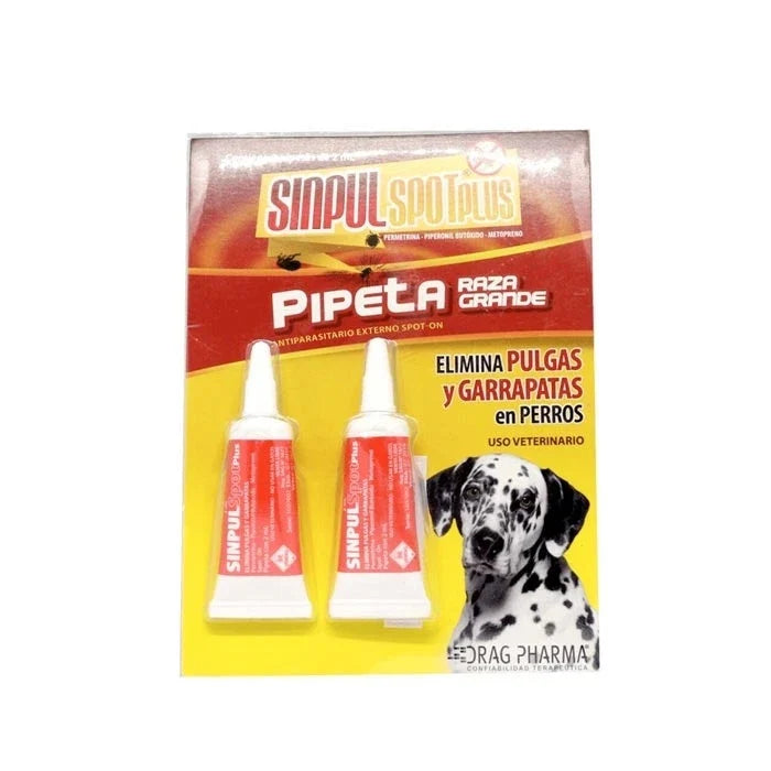 Pipeta Sinpul Spot Plus Para Perros de 15kg o mas - imagen 1