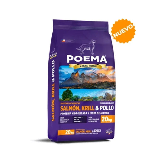 Poema perros razas medianas y grandes Salmón, Krill & Pollo 20kg - imagen 1