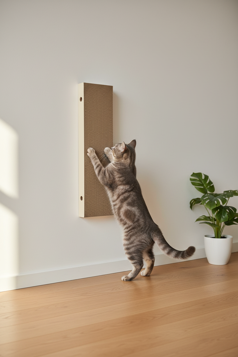 Rascador tabla pared