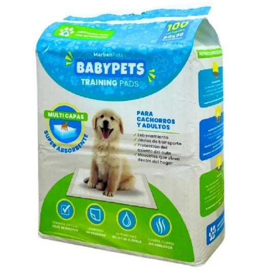 SABANILLAS MARBEN PETS 100UN 60X90CM - imagen 1