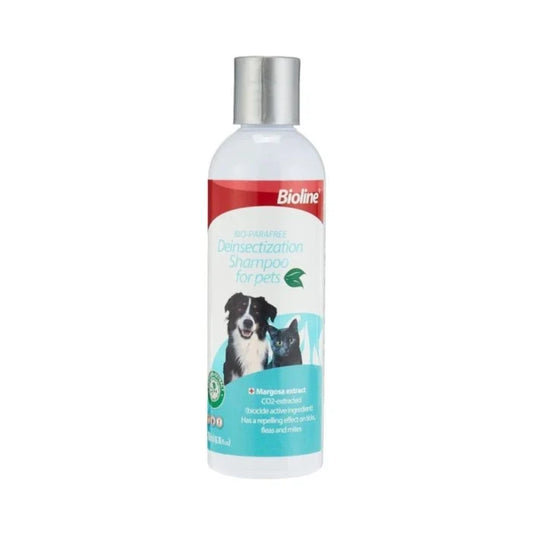 Shampoo Bioline Desifectante y Anti Caspa para mascotas 207ML - imagen 1
