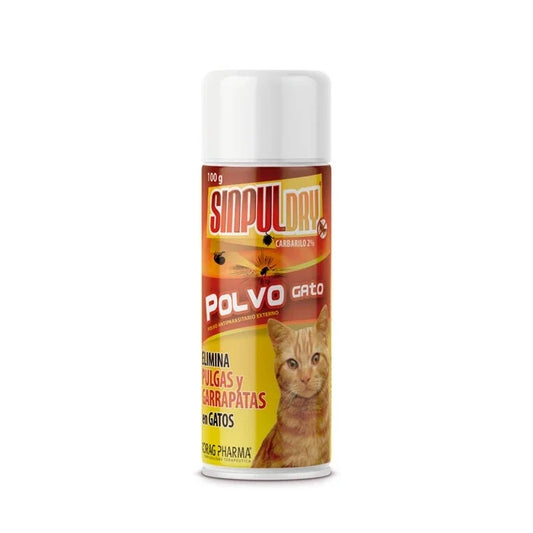 SinPulDry Talco Antipulgas para Gatos 100 GRS - imagen 1
