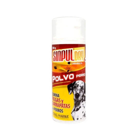 SinPulDry Talco Antipulgas para Perros 100 GRS