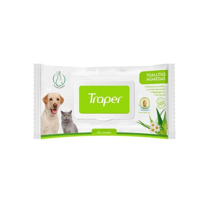 Toallitas Húmedas para Mascotas Traper - imagen 1