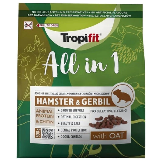 TROPIFIT ALL IN 1 HAMSTER & GERBIL 500G - imagen 1