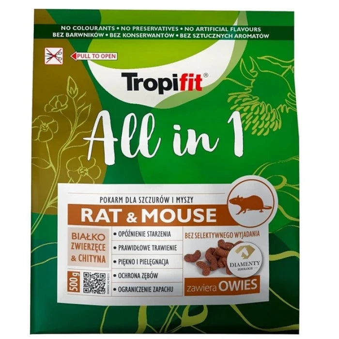 TROPIFIT ALL IN 1 RAT & MOUSE 500G - imagen 1