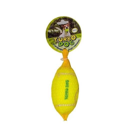 Turbo Dog Juguete Caucho y Fieltro Balón Con Sonido