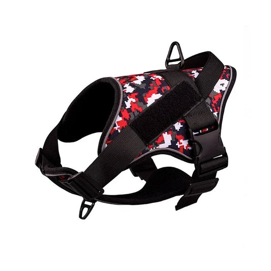 Wonder Dog Arnés Táctico Diseño Militar Camuflaje Rojo