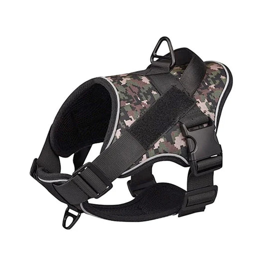 Wonder Dog Arnés Táctico Diseño Militar Camuflaje Verde