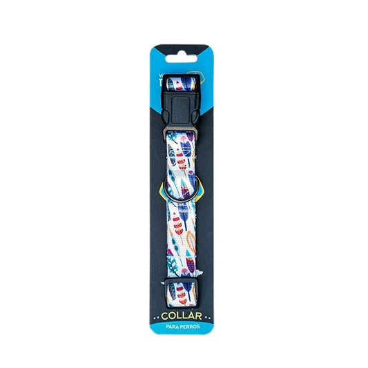 Wonder Dog Collar Diseño Plumas