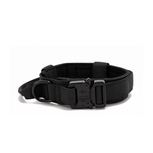 Wonder dog Collar Táctico Reforzado y Asa Negro