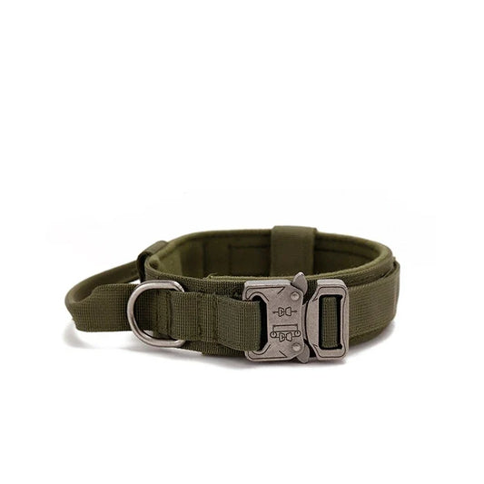 Wonder dog Collar Táctico Reforzado y Asa Verde