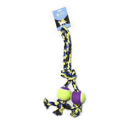 Wonder Dog Juguete Con Cuerda De Algodón Y Dos Pelotas De Fieltro - imagen 1