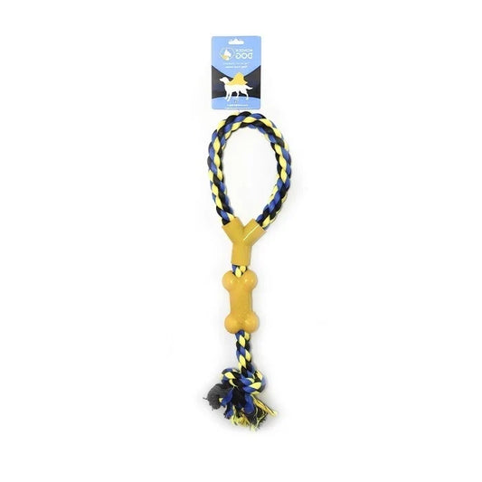 Wonder Dog Juguete Con Cuerda De Algodón Y Hueso De Caucho - imagen 1
